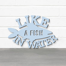 Load image into Gallery viewer, Spunky Fluff Proudly handmade in South Dakota, USA Like A Fish In Water, Wood Lake House Decor