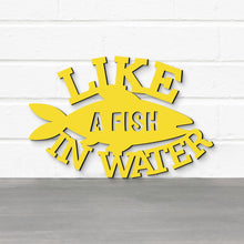 Load image into Gallery viewer, Spunky Fluff Proudly handmade in South Dakota, USA Like A Fish In Water, Wood Lake House Decor
