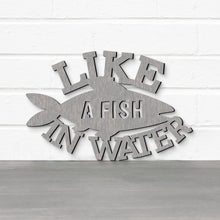 Load image into Gallery viewer, Spunky Fluff Proudly handmade in South Dakota, USA Like A Fish In Water, Wood Lake House Decor