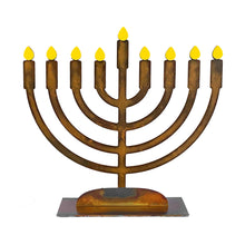 Load image into Gallery viewer, Prairie Dance Proudly Handmade in South Dakota, USA Menorah with Magnets Menorah