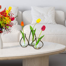 Load image into Gallery viewer, Prairie Dance Proudly Handmade in South Dakota, USA Modern Steel Vase - Medium