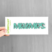 Load image into Gallery viewer, Spunky Fluff Proudly handmade in South Dakota, USA Mr. & Mrs.-Tiny Word Magnet