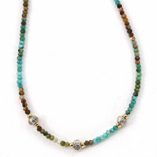Load image into Gallery viewer, Mickey Lynn Multi Turquoise Trio Om Necklace