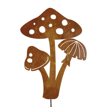 Load image into Gallery viewer, Prairie Dance Proudly Handmade in South Dakota, USA Mushroom Patch- Garden Stake
