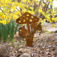 Load image into Gallery viewer, Prairie Dance Proudly Handmade in South Dakota, USA Mushroom Patch- Garden Stake