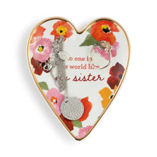 Load image into Gallery viewer, Demdaco Ceramics My Sister Art Heart Trinket Dish