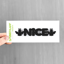 Load image into Gallery viewer, Spunky Fluff Proudly handmade in South Dakota, USA Nice-Tiny Word Magnet