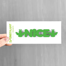 Load image into Gallery viewer, Spunky Fluff Proudly handmade in South Dakota, USA Nice-Tiny Word Magnet