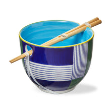 Load image into Gallery viewer, Tag True Living Home Decor - Kitchen Gourmet Entertaining - Serveware Functional Noodle Bowl Geo Squares