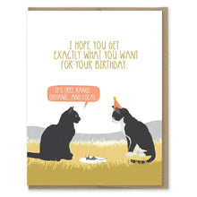 Load image into Gallery viewer, Modern Printed Matter Cards Organic Mouse Birthday Card