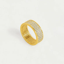 Load image into Gallery viewer, Dean Davidson Jewelry - Rings Gold Petite Pavé Wide Stacking Ring