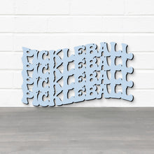 Load image into Gallery viewer, Spunky Fluff Proudly handmade in South Dakota, USA Pickleball Wavy Retro Groovy Wall Art
