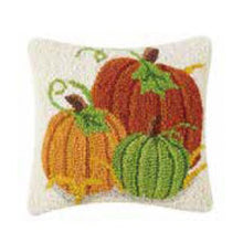 Load image into Gallery viewer, Peking Handicraft Home Accents Pumpkin Batch Hook Pillow