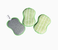 Load image into Gallery viewer, Once Again Home Kitchen & Home Branches in Green Reusable Scrubber Sponges – Set of 3