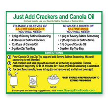 Load image into Gallery viewer, Savory Fine Foods LLC Baking Mixes Savory Party Cracker Seasoning - Sour Cream & Onion