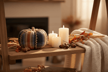 Load image into Gallery viewer, Collins Painting & Design Home Decor - Seasonal Sm. Multi Color Fabric Pumpkin