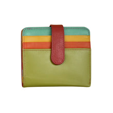 Load image into Gallery viewer, ili New York Citrus Small Leather Wallet Credit Card Holder, Bi-Fold Credit Card Wallet