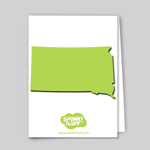 Load image into Gallery viewer, Spunky Fluff Proudly handmade in South Dakota, USA State Pride State Shape Magnets