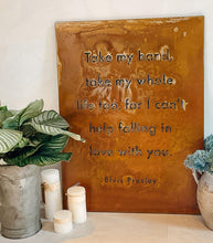 Load image into Gallery viewer, Prairie Dance Proudly Handmade in South Dakota, USA Take My Hand - Decorative Wall Sign