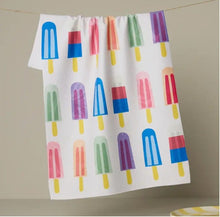 Load image into Gallery viewer, Geometry Home Decor - Linens - Geometry Kitchen Tea Towel -Poppy Popsicles