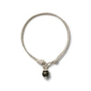 CC & Co by Catherine Canino Jewelry - Bracelets Teeny Bracelet Silver Metallic Black Pearl