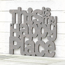 Load image into Gallery viewer, Spunky Fluff Proudly Handmade in South Dakota, USA Weathered Gray / Small This is my Happy Place