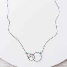 Load image into Gallery viewer, Original Hardware Jewelry - Necklaces Turquoise Graduating Circle Necklace