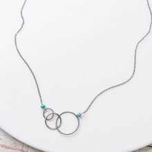 Load image into Gallery viewer, Original Hardware Jewelry - Necklaces Turquoise Graduating Circle Necklace