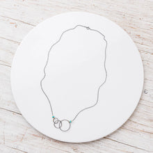 Load image into Gallery viewer, Original Hardware Jewelry - Necklaces Turquoise Graduating Circle Necklace