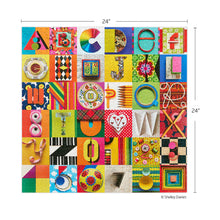 Load image into Gallery viewer, WerkShoppe Books Cards Games and Puzzles - Games and Puzzles Typeface Collage 1000 Piece Puzzle