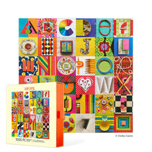 Load image into Gallery viewer, WerkShoppe Books Cards Games and Puzzles - Games and Puzzles Typeface Collage 1000 Piece Puzzle