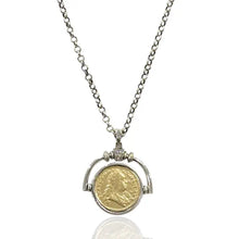 Load image into Gallery viewer, TAT2 Designs Jewelry - Necklaces Silver Vintage Sol Spinner Necklace