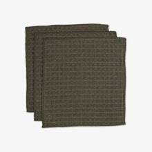 Load image into Gallery viewer, Geometry Towels Forest Washcloth Set - Waffle