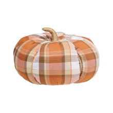 Load image into Gallery viewer, Collins Painting & Design Home Decor - Seasonal XL Autumn Plaid Fabric Pumpkins