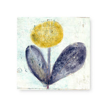 Load image into Gallery viewer, Sugarboo Designs Home Decor - Home Accent Yellow Flower With Purple Leaves Art Tile