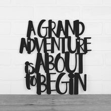 Load image into Gallery viewer, Spunky Fluff Proudly handmade in South Dakota, USA Medium / Black A Grand Adventure Is About To Begin