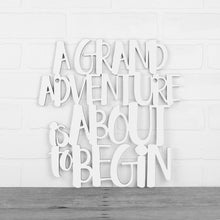 Load image into Gallery viewer, Spunky Fluff Proudly handmade in South Dakota, USA Medium / White A Grand Adventure Is About To Begin