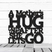 Load image into Gallery viewer, Spunky Fluff Proudly handmade in South Dakota, USA Medium / Black A Mother's Hug Lasts Long After She Lets Go