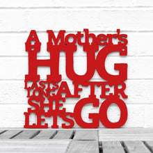 Load image into Gallery viewer, Spunky Fluff Proudly handmade in South Dakota, USA Medium / Red A Mother's Hug Lasts Long After She Lets Go