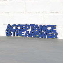 Load image into Gallery viewer, Spunky Fluff Proudly handmade in South Dakota, USA Small / Cobalt Blue Acceptance Is the Answer