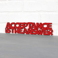 Load image into Gallery viewer, Spunky Fluff Proudly handmade in South Dakota, USA Small / Red Acceptance Is the Answer