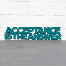 Load image into Gallery viewer, Spunky Fluff Proudly handmade in South Dakota, USA Small / Teal Acceptance Is the Answer