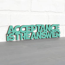 Load image into Gallery viewer, Spunky Fluff Proudly handmade in South Dakota, USA Small / Turquoise Acceptance Is the Answer