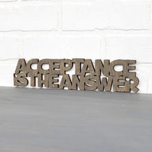 Load image into Gallery viewer, Spunky Fluff Proudly handmade in South Dakota, USA Small / Weathered Brown Acceptance Is the Answer