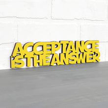 Load image into Gallery viewer, Spunky Fluff Proudly handmade in South Dakota, USA Small / Yellow Acceptance Is the Answer