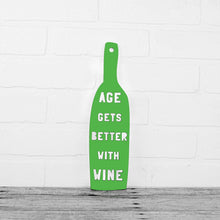 Load image into Gallery viewer, Spunky Fluff Proudly handmade in South Dakota, USA Grass Green Age Gets Better With Wine