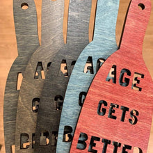 Load image into Gallery viewer, Spunky Fluff Proudly handmade in South Dakota, USA Age Gets Better With Wine