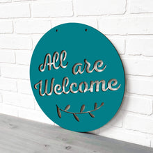 Load image into Gallery viewer, Spunky Fluff Proudly handmade in South Dakota, USA Teal All Are Welcome