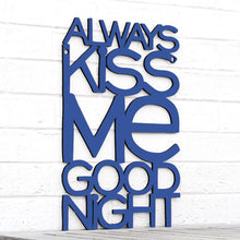 Load image into Gallery viewer, Spunky Fluff Proudly handmade in South Dakota, USA Medium / Cobalt Blue Always Kiss Me Goodnight