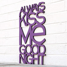 Load image into Gallery viewer, Spunky Fluff Proudly handmade in South Dakota, USA Medium / Purple Always Kiss Me Goodnight